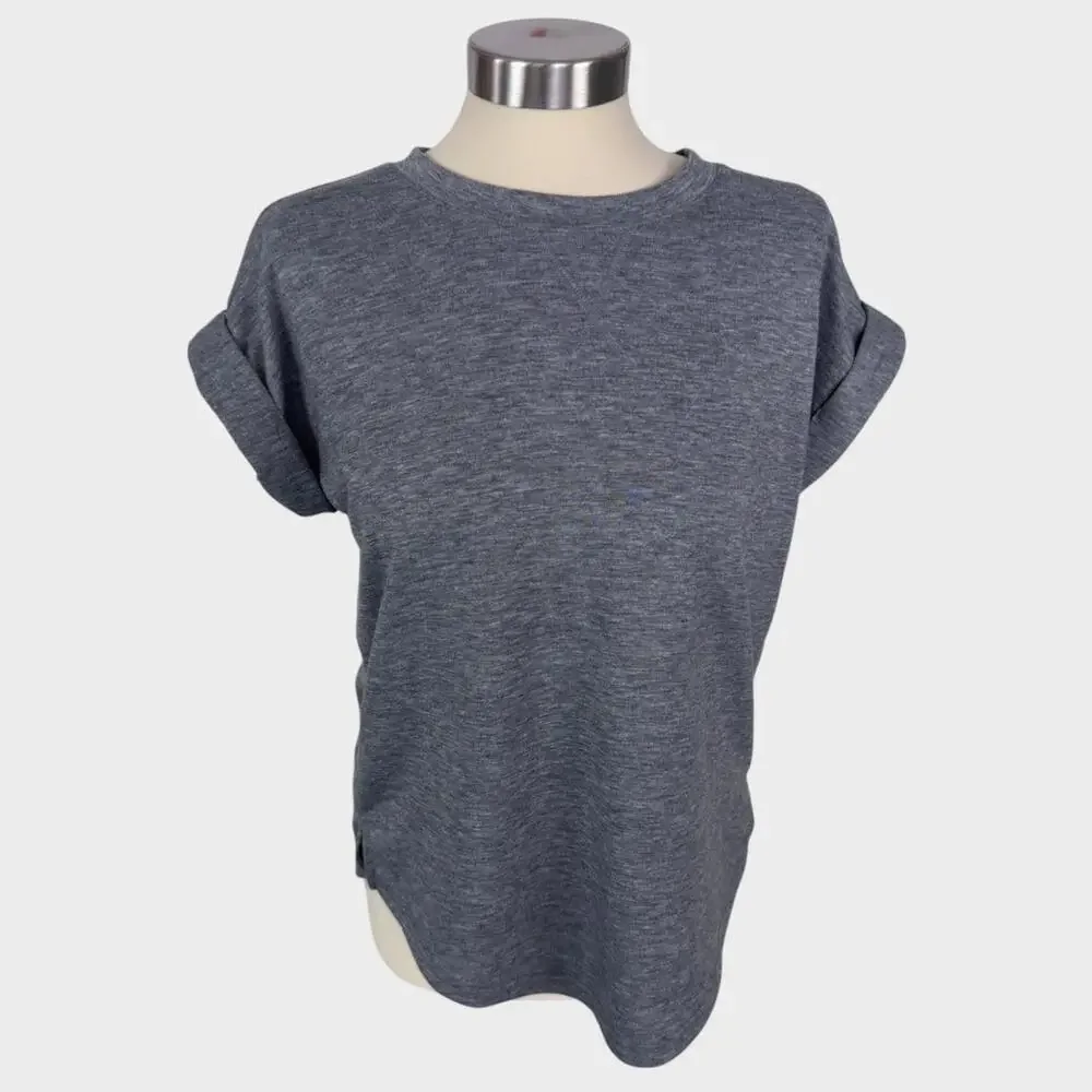 Maurices 24/7 NEW NWT XS Gray Slouchy T-Shirt Poly Rayon Spandex